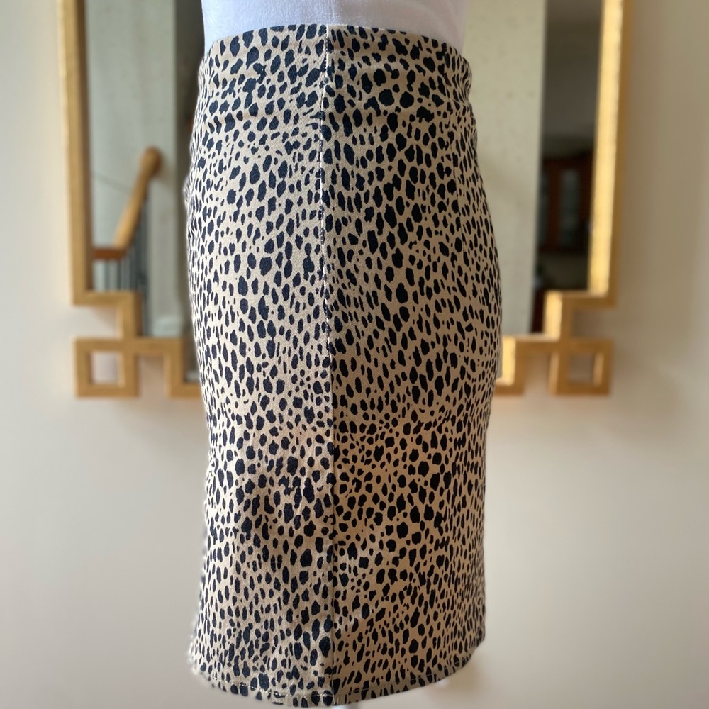 BRANDY MELVILLE Leopard Print Mini Skirt- FITS SIZE Small / Junior 3 - Picture 5 of 11